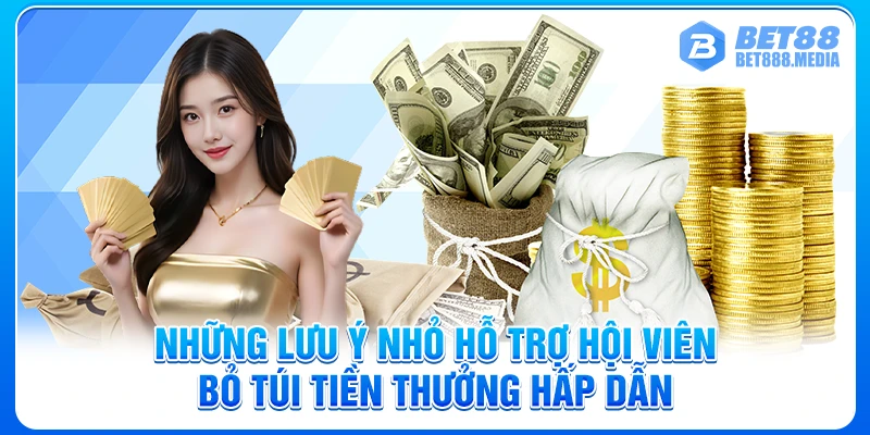 Những lưu ý nhỏ hỗ trợ hội viên bỏ túi tiền thưởng hấp dẫn